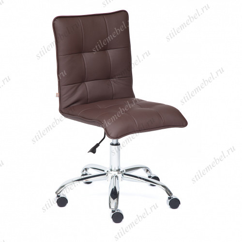 Кресло офисное TetChair «Зеро» (Zero brown) (Искусств. коричневая кожа)