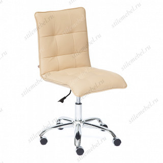 Кресло офисное TetChair «Зеро» (Zero beige) (Искусств. бежевая кожа)