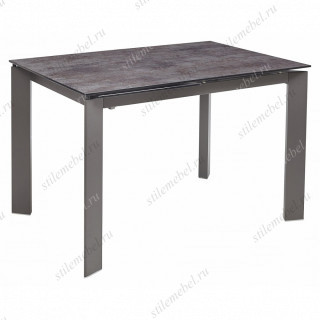 Стол CORNER 120 Glazed Glass Volcano Grey+Grey1