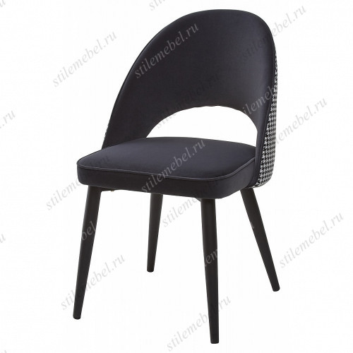 Стул FLAVOUR BLACK, велюр