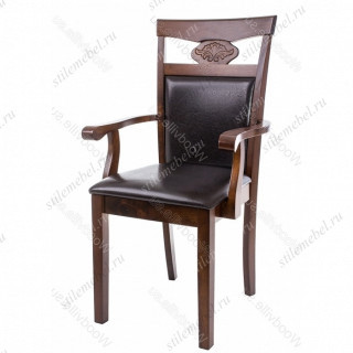 Кресло Luiza dirty oak / dark brown