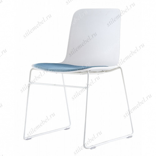 Стул COOL F10D WHITE - BLUE