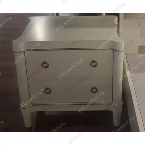 Тумба прикроватная Ивон MK-6811-IVG (цвет патины: золотое шампанское)