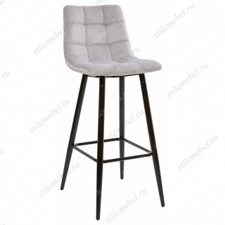 LECCO UF910-02 LIGHT GREY барный стул, велюр