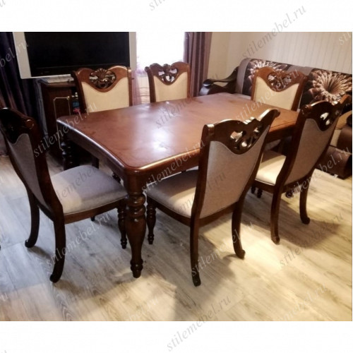 Обеденная группа Gelios Light Walnut