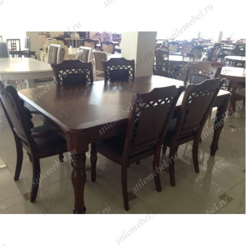 Обеденная группа CHARLIZE цвет: Light Walnut